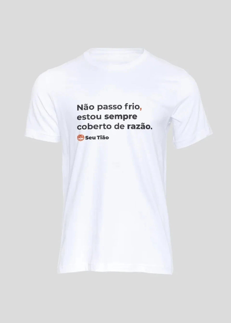 Camiseta Masculina Não passo frio