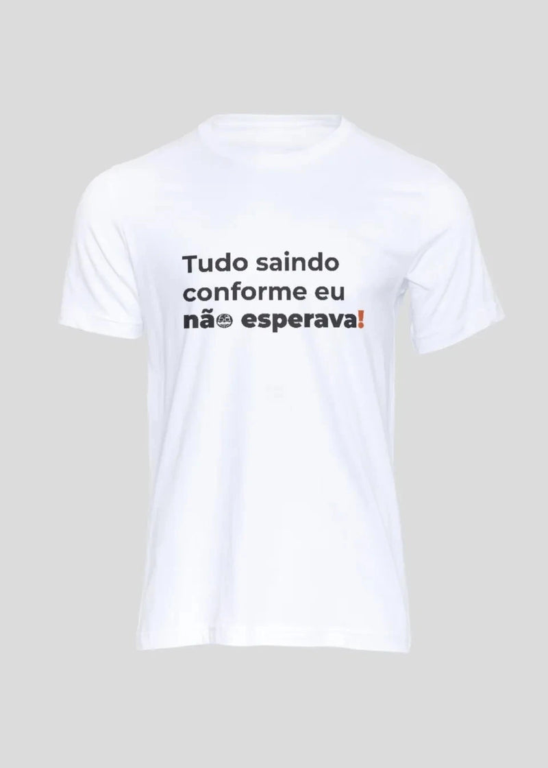 Camiseta Masculina Eu não esperava