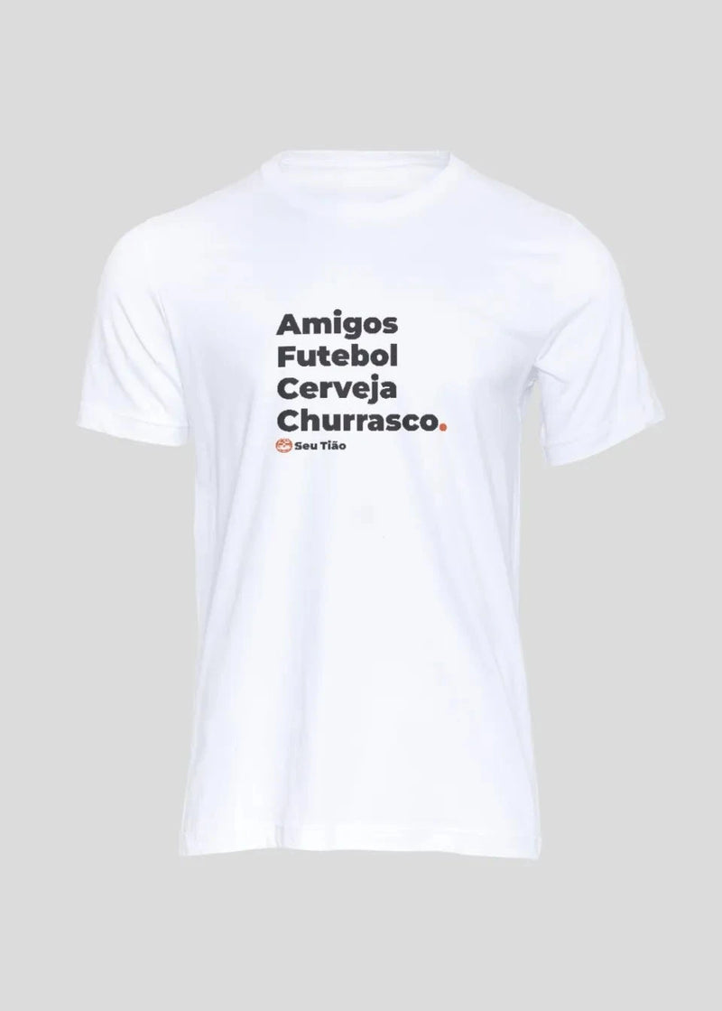 Camiseta Masculina Amigos e Futebol