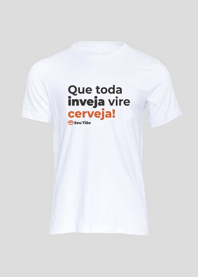 Camiseta Masculina Que toda inveja vire cerveja