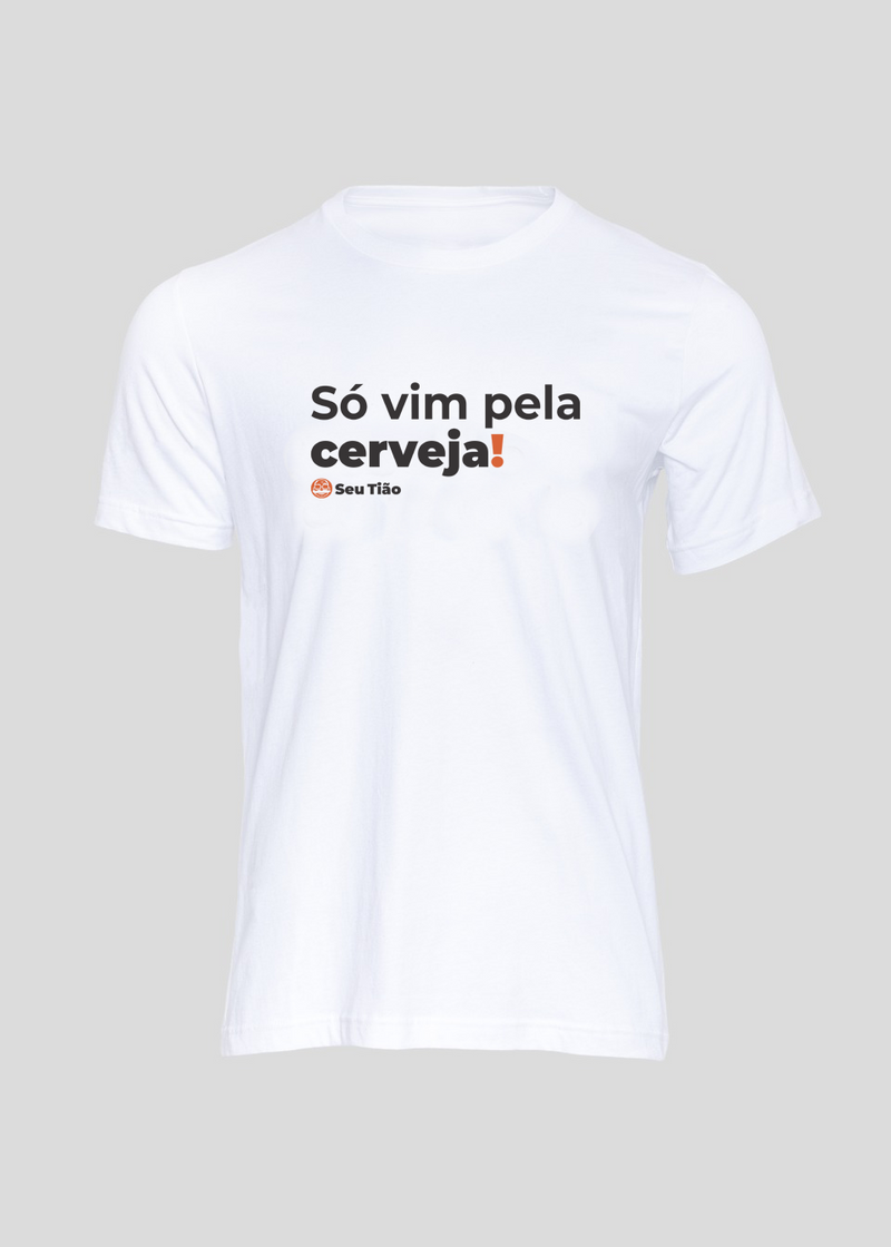 Camiseta Masculina Só vim pela cerveja