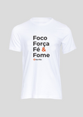 Camiseta Masculina Foco e Fome