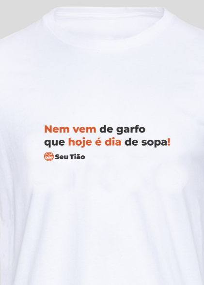 Camiseta Masculina Nem vem de garfo