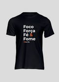 Camiseta Masculina Foco e Fome