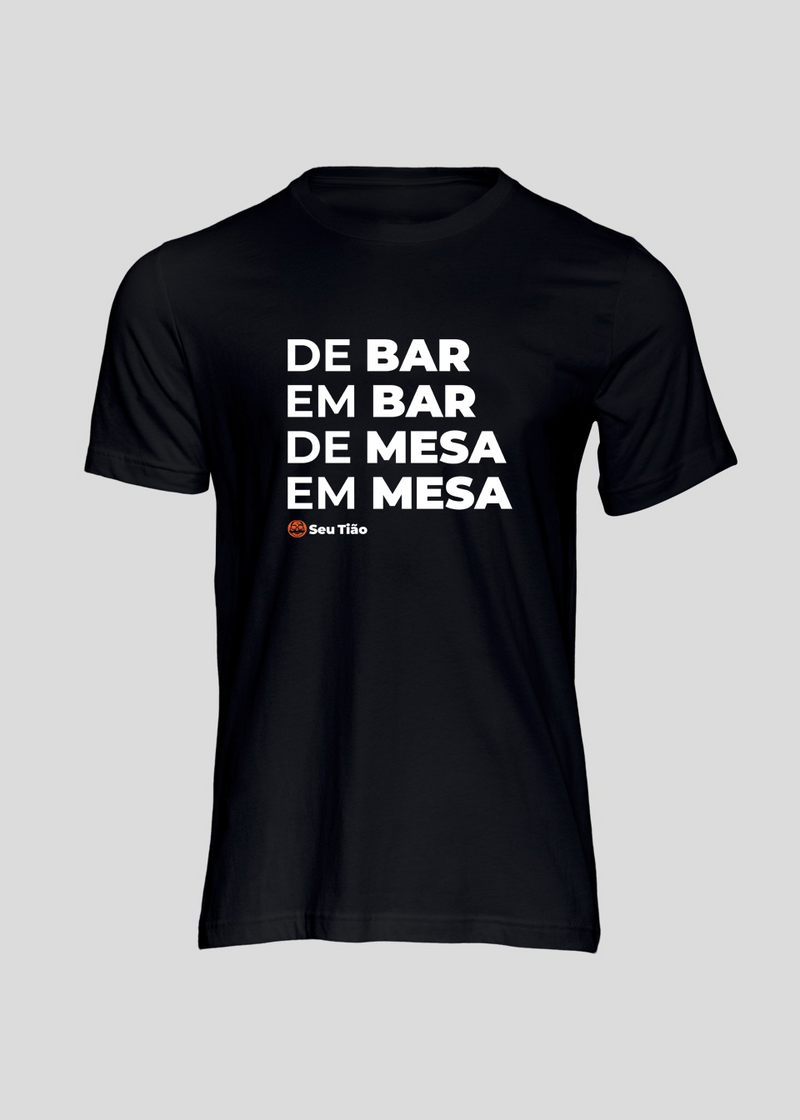 Camiseta Masculina De Bar em Bar