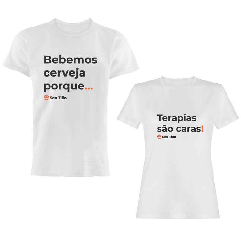 Camiseta Casal Bebemos / Terapias