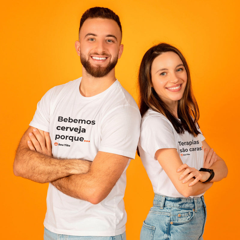 Camiseta Casal Bebemos / Terapias