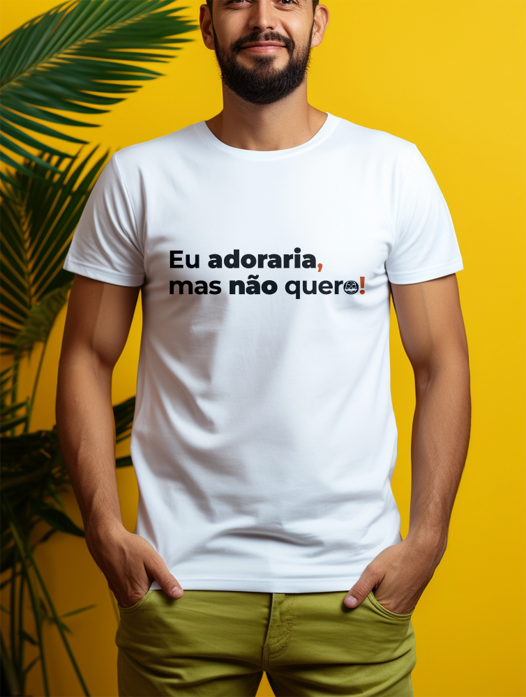 Camiseta Masculina Eu adoraria