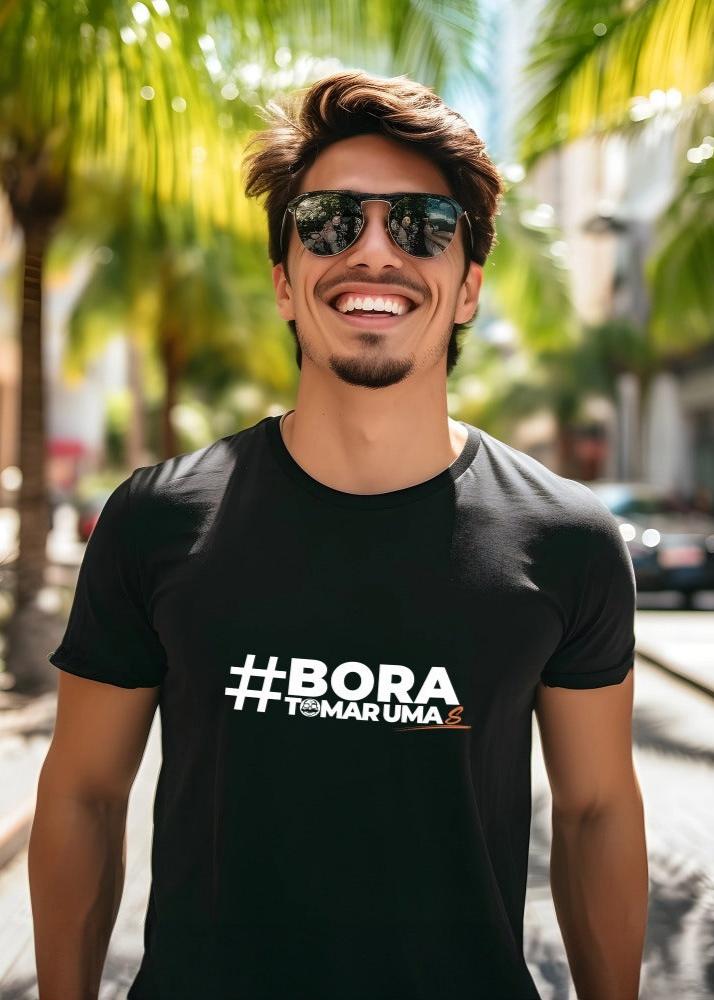 Camiseta Masculina Bora tomar umaS