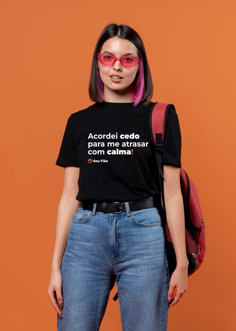 Camiseta Feminina Acordei Cedo