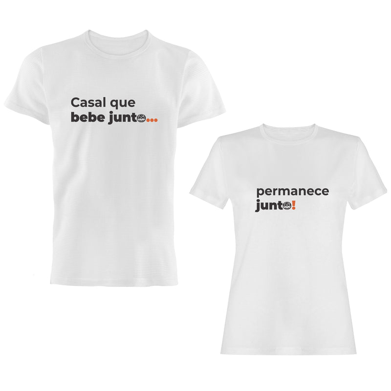 Camiseta Casal Casal que bebe / permanece